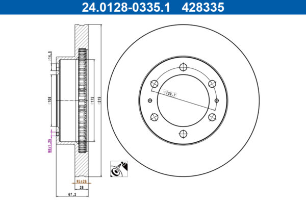 Discuri frana & Tamburi ATE 24.0128-0335.1 păreri