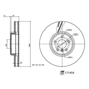 Disc frână FEBI FE171454