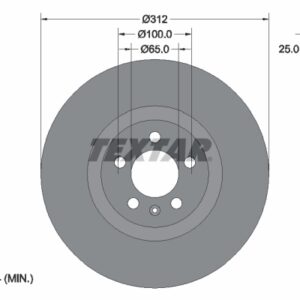 Disc frână TEXTAR 92303303
