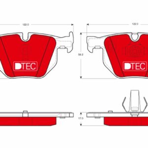 Plăcuțe de frână TRW MOTO GDB1730DTE