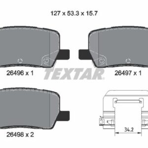 Plăcuțe de frână TEXTAR 2649601