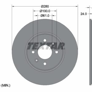 Disc frână TEXTAR 92254603