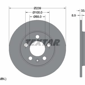 Disc frână TEXTAR 92105803