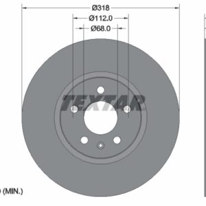 Disc frână TEXTAR 92282705