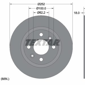 Disc frână TEXTAR 92196503