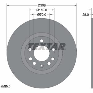 Disc frână TEXTAR 92110905