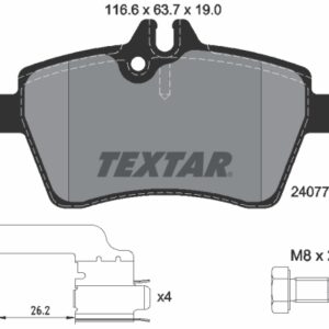 Plăcuțe de frână TEXTAR 2407702