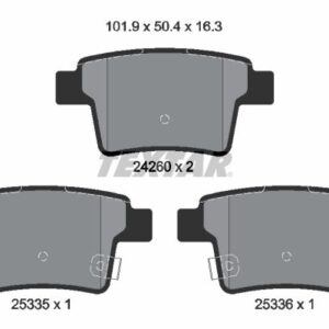 Plăcuțe de frână TEXTAR 2426001