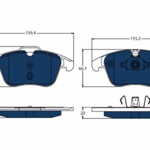 Plăcuțe de frână TRW MOTO GDB1683BTE