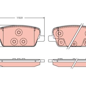 Plăcuțe de frână TRW MOTO GDB2359