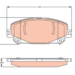 Plăcuțe de frână TRW MOTO GDB2268