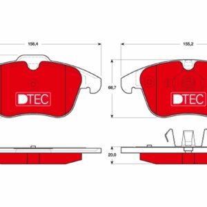 Plăcuțe de frână TRW MOTO GDB1683DTE