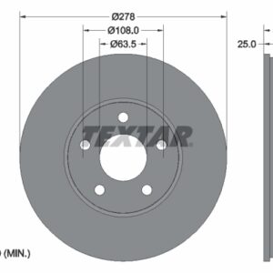 Disc frână TEXTAR 92237703