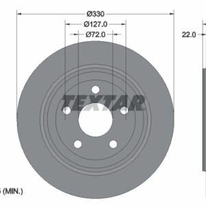 Disc frână TEXTAR 92273403