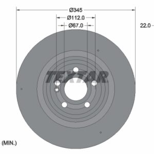 Disc frână TEXTAR 92307005
