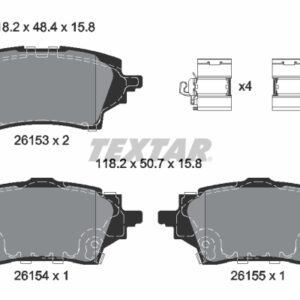 Plăcuțe de frână TEXTAR 2615301