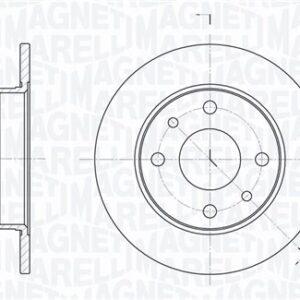 Disc frână MAGNETI MARELLI 361302040169