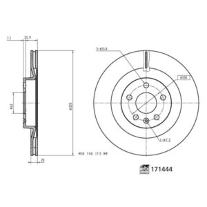 Disc frână FEBI FE171444
