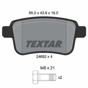 Plăcuțe de frână TEXTAR 2469204