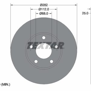 Disc frână TEXTAR 92083603