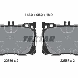 Plăcuțe de frână TEXTAR 2258601