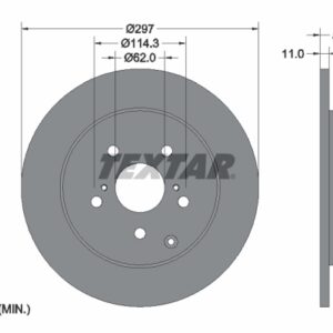 Disc frână TEXTAR 92222500