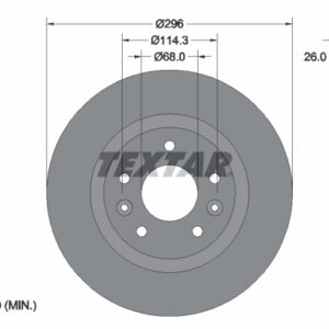 Disc frână TEXTAR 92274203