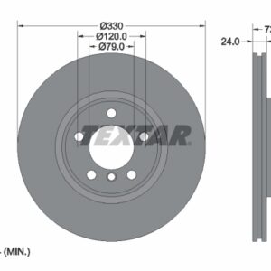 Disc frână TEXTAR 92242005