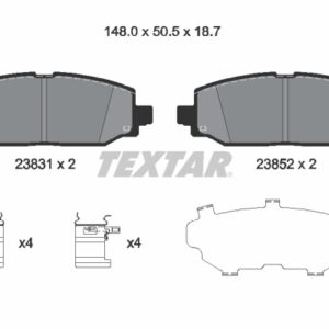Plăcuțe de frână TEXTAR 2383101