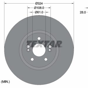 Disc frână TEXTAR 92119405