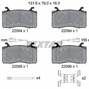 Plăcuțe de frână TEXTAR 2209401