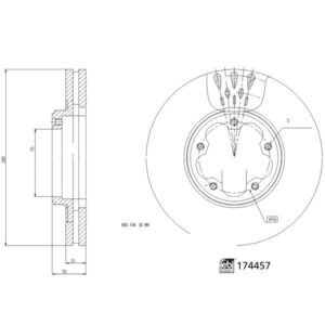 Disc frână FEBI FE174457