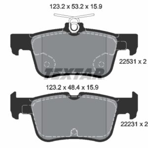 Plăcuțe de frână TEXTAR 2253101