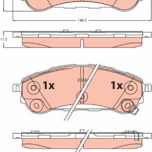 Plăcuțe de frână TRW MOTO GDB2529