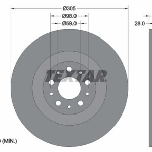 Disc frână TEXTAR 92237603