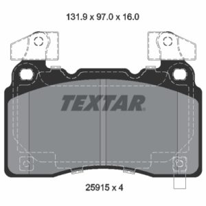 Plăcuțe de frână TEXTAR 2591503