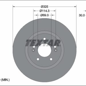 Disc frână TEXTAR 92337103