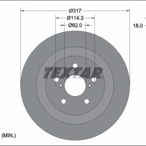Disc frână TEXTAR 92343103