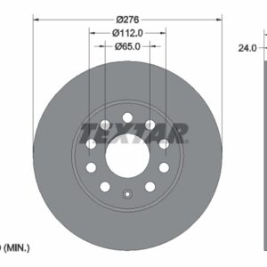 Disc frână TEXTAR 92271905