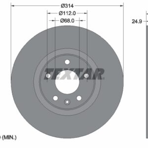 Disc frână TEXTAR 92132205