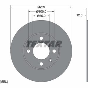 Disc frână TEXTAR 92010603