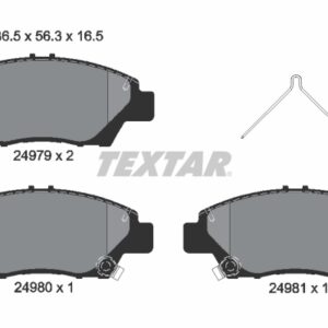Plăcuțe de frână TEXTAR 2497901