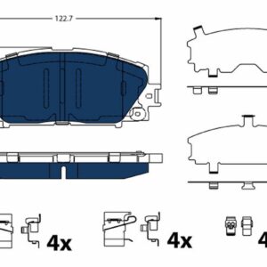 Plăcuțe de frână TRW MOTO GDB4173BTE