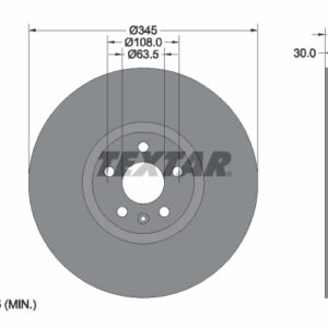 Disc frână TEXTAR 92289805