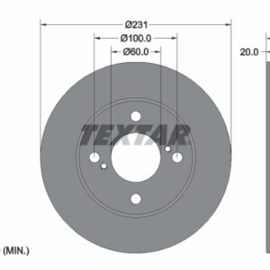 Disc frână TEXTAR 92309403