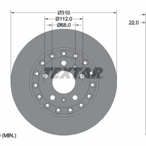 Disc frână TEXTAR 92152303