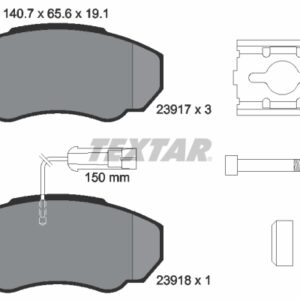 Plăcuțe de frână TEXTAR 2391701