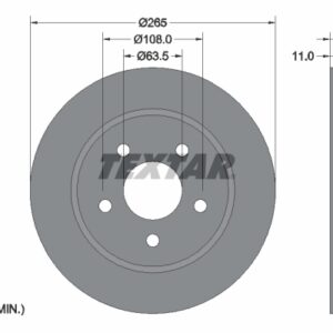 Disc frână TEXTAR 92133703