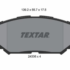 Plăcuțe de frână TEXTAR 2433601