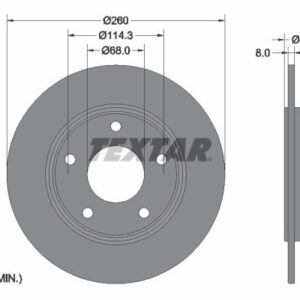 Disc frână TEXTAR 92335803
